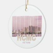 HCMC Saigon (Ho-Chi-Minh-City) Skyline Vietnam Keramisch Ornament (Links)