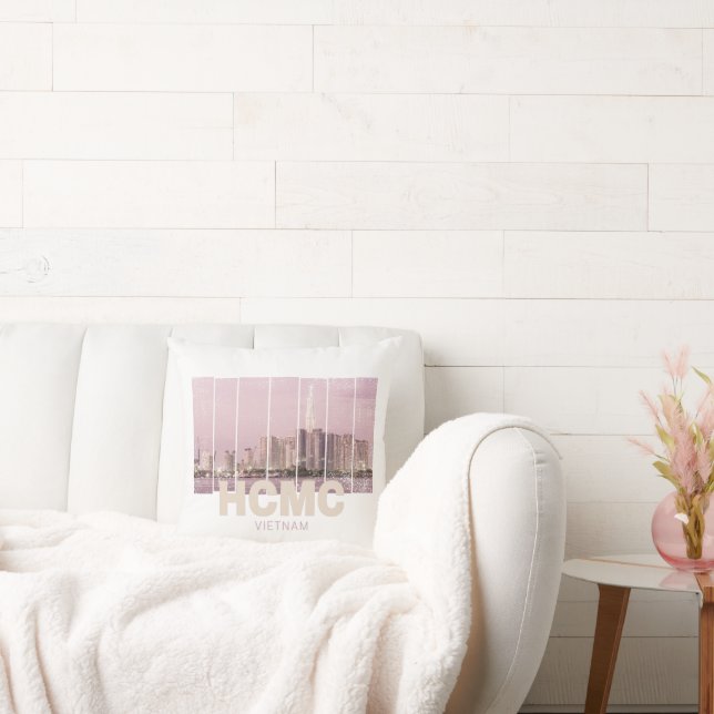 HCMC Saigon (Ho-Chi-Minh-City) Skyline Vietnam Kussen (Bank)