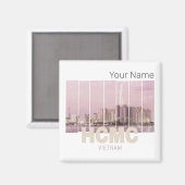 HCMC Saigon (Ho-Chi-Minh-City) Skyline Vietnam Magneet (Voorkant / Achterkant)