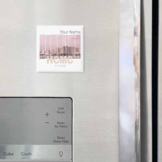 HCMC Saigon (Ho-Chi-Minh-City) Skyline Vietnam Magneet (Insitu (Koelkast))