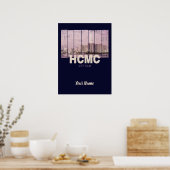 HCMC Saigon (Ho-Chi-Minh-City) Skyline Vietnam Poster (Keuken)