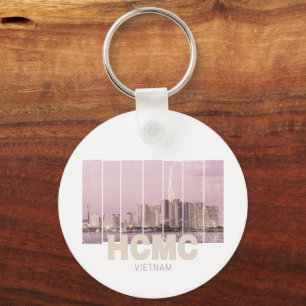 HCMC Saigon (Ho-Chi-Minh-City) Skyline Vietnam Sleutelhanger