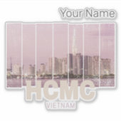 HCMC Saigon (Ho-Chi-Minh-City) Skyline Vietnam Sticker (Voorkant)