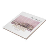 HCMC Saigon (Ho-Chi-Minh-City) Skyline Vietnam Tegeltje (Zijkant)