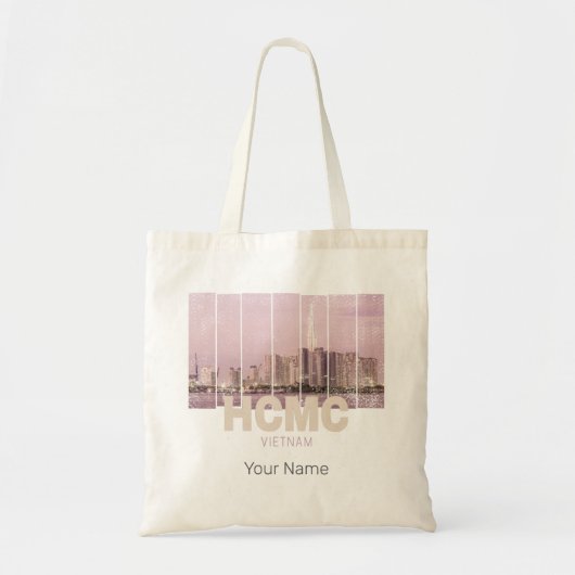 HCMC Saigon (Ho-Chi-Minh-City) Skyline Vietnam Tote Bag (Voorkant)