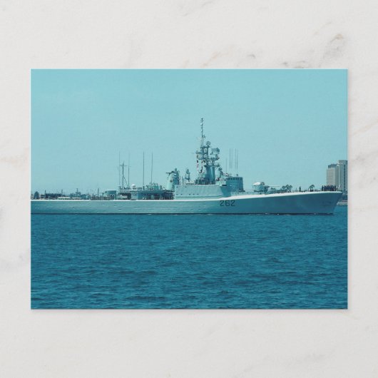 HCMS Saskatchewan", Canadees marineschip Briefkaart (Voorkant)