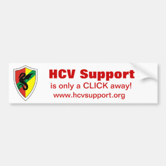 HCV-ondersteuning, is slechts een KLIK weg! Bumpersticker