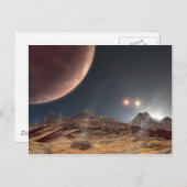 HD188753 Drie zonnezonnen NASA Briefkaart (Voorkant / Achterkant)