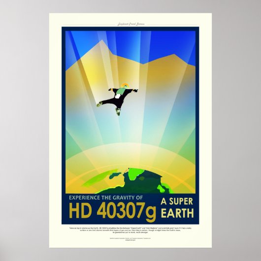 HD 40307g superaardesleuf Poster (Voorkant)