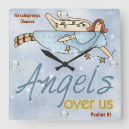 HD Angel Square Wall klok