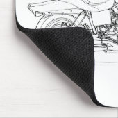 HD CVO Dyna Fat Bob 2009 Muismat (Hoek)