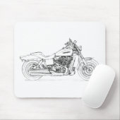 HD CVO Dyna Fat Bob 2009 Muismat (Met muis)