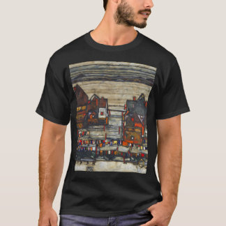 HD huizen met wasserette door Egon Schiele 1914. H T-shirt