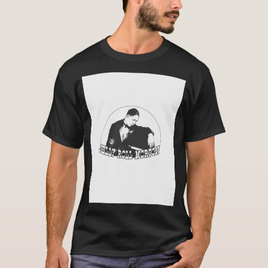 Hd. Jelly Roll Morton, de uitvinder van de jazz. H T-shirt (Voorkant)