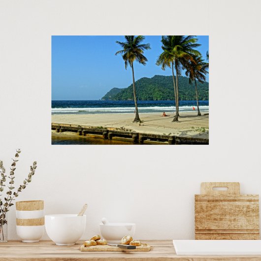 HD Maracas Beach Poster (Keuken)