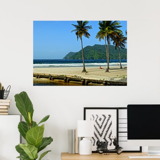 HD Maracas Beach Poster (Thuiskantoor)