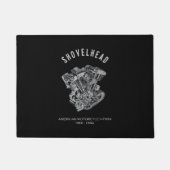 HD-motorfiets met videokettwin Shovelhead Engine D Deurmat (Voorkant)