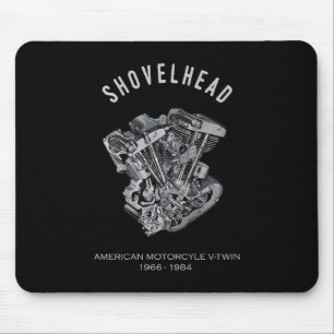 HD-motorfiets met videokettwin Shovelhead Engine D Muismat