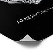 HD-motorfiets met videokettwin Shovelhead Engine D Poster (Hoek)