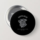 HD-motorfiets met videokettwin Shovelhead Engine D Ronde Button 7,6 Cm (Voorkant /achterkant)
