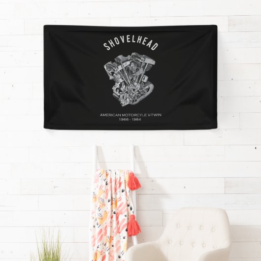 HD-motorfiets met videokettwin Shovelhead Engine D Spandoek (Insitu)