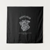 HD-motorfiets met videokettwin Shovelhead Engine D Wandkleed (Voorkant)