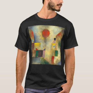 Hd. Rode ballon van Paul Klee. Hoog T-shirt