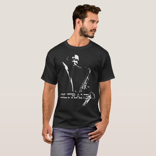 HD Trane - John Coltrane - Bampa Plain Design T-shirt (Voorkant volledig)