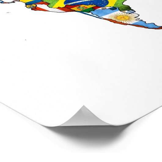 HD World Flags Map Poster (Hoek)