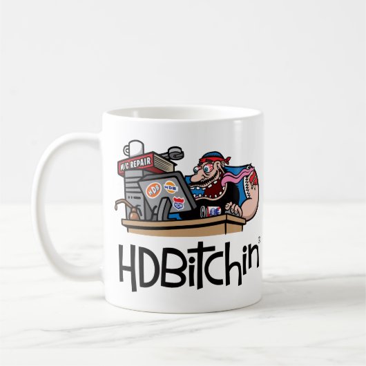 HDBitchin Logo Coffee Mok - Forum Surfing (Links)