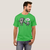 HDD VS SSD gamen en computer grappige novelty vrie T-shirt (Voorkant volledig)