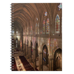 HDR afbeelding van Basilica interior, Quito, Ecuad Notitieboek