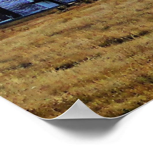 HDR Autumn prairie sentinels Poster Print (Hoek)