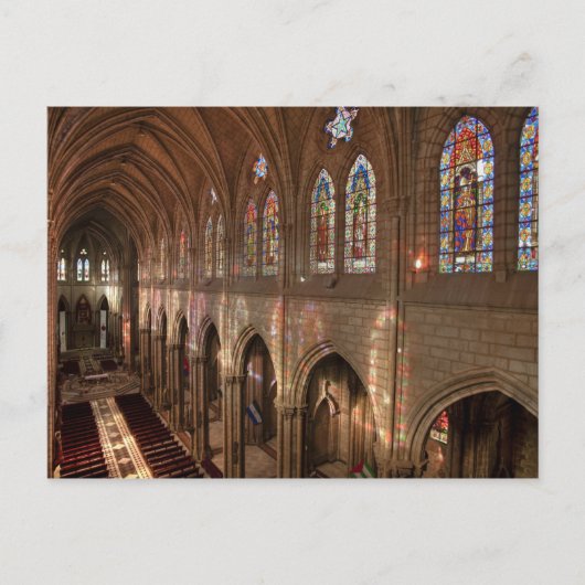 HDR-beeld van het interieur van de basiliek, Quito Briefkaart (Voorkant)