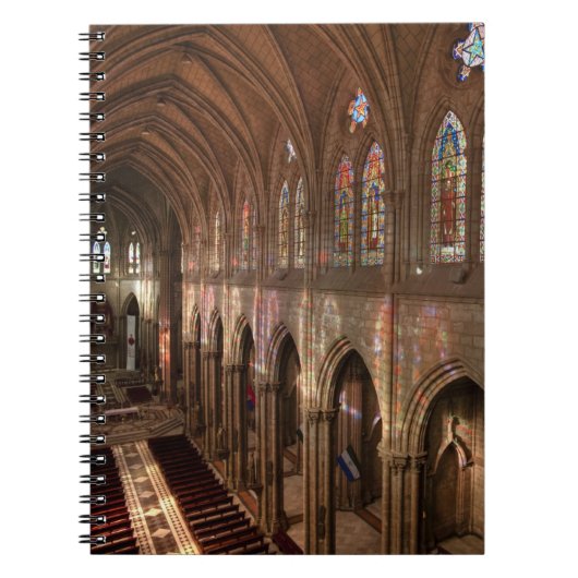 HDR-beeld van het interieur van de Basiliek, Quito Notitieboek (Voorkant)