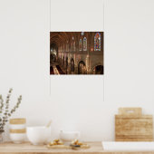 HDR-beeld van het interieur van de Basiliek, Quito Poster (Keuken)