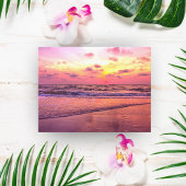 HDR Captivating Beach Sunset Briefkaart