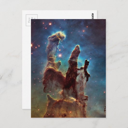 HDR Eagle Nebula Pillars of Creation Briefkaart (Voorkant / Achterkant)