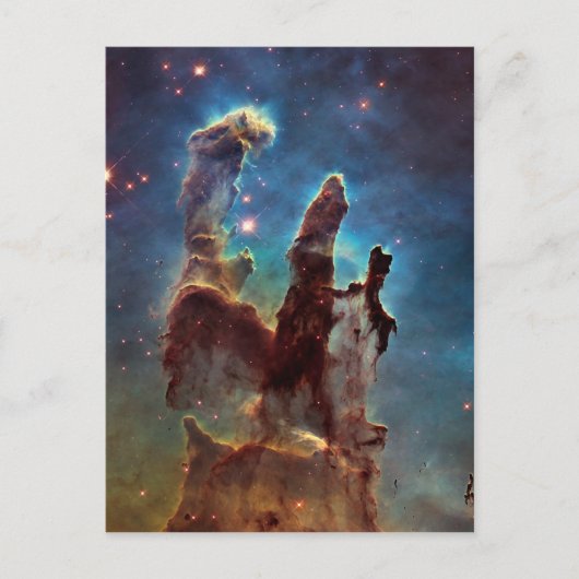 HDR Eagle Nebula Pillars of Creation Briefkaart (Voorkant)