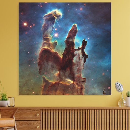 HDR Eagle Nebula Pillars of Creation Canvas Afdruk (Insitu (Woonkamer))