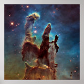 HDR Eagle Nebula Pillars of Creation Poster (Voorkant)