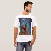 HDR Eagle Nebula Pillars of Creation T-shirt (Voorkant volledig)