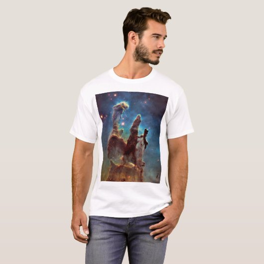 HDR Eagle Nebula Pillars of Creation T-shirt (Voorkant volledig)