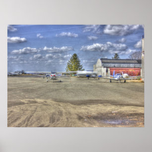 HDR-vlak dat naar voren is geparkeerd Poster