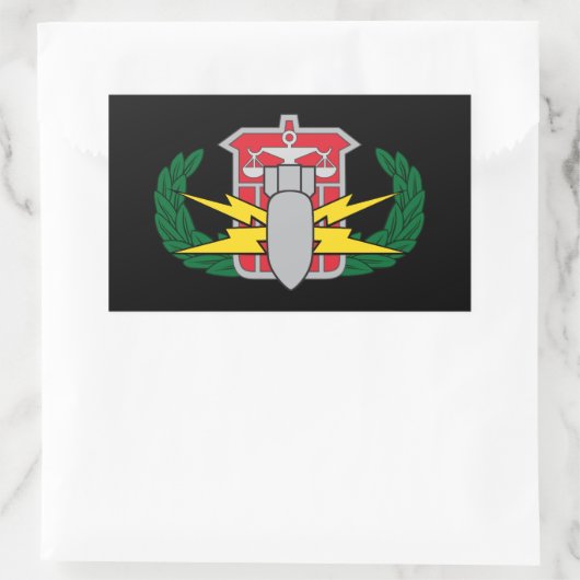 HDS-badge Rechthoekige Sticker (Tas)