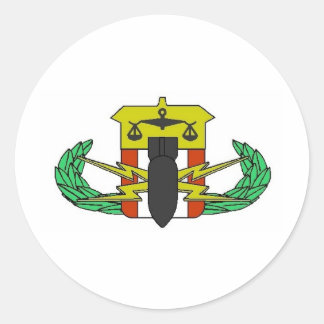 HDT-badge Ronde Sticker