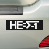 HE= √-1 (HIJ is maginair) [HE = Square Root of -1] Bumpersticker (Op auto)