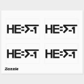 HE= √-1 (HIJ is maginair) [HE = Square Root of -1] Rechthoekige Sticker (Vel)