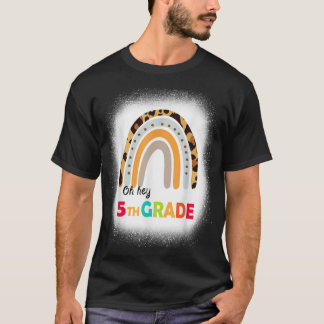 Hé 5e gradenregenboog, gebleekt op 1 dag Schoo T-shirt