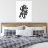 "He Ain't Heavy" schilderij van Jaime Munt Canvas Afdruk (Insitu (Slaapkamer))